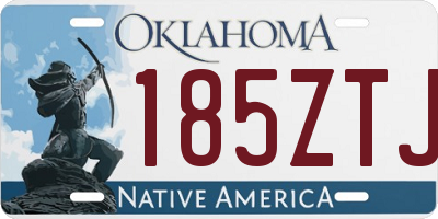 OK license plate 185ZTJ