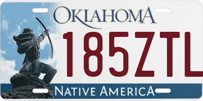 OK license plate 185ZTL