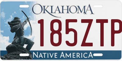 OK license plate 185ZTP