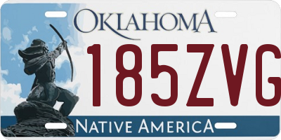 OK license plate 185ZVG