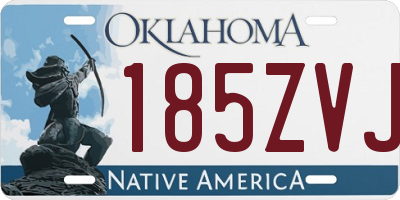 OK license plate 185ZVJ