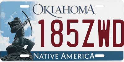 OK license plate 185ZWD