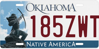 OK license plate 185ZWT