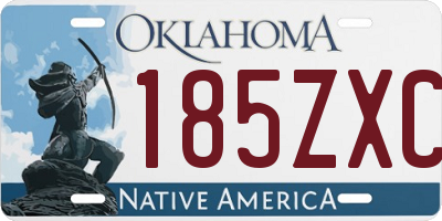 OK license plate 185ZXC