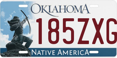 OK license plate 185ZXG