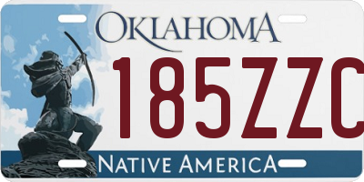 OK license plate 185ZZC