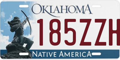 OK license plate 185ZZH