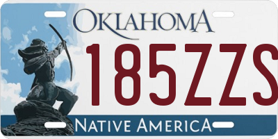 OK license plate 185ZZS