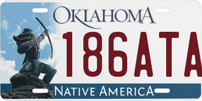 OK license plate 186ATA