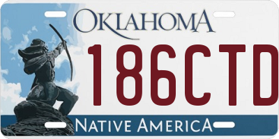 OK license plate 186CTD