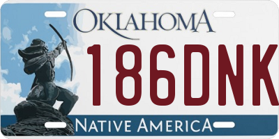OK license plate 186DNK