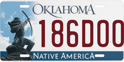 OK license plate 186DOO