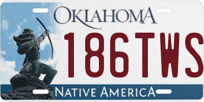 OK license plate 186TWS