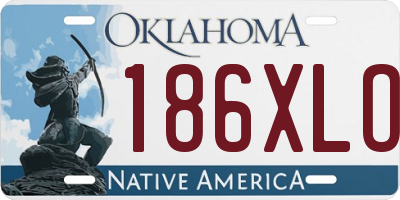 OK license plate 186XLO