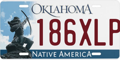 OK license plate 186XLP