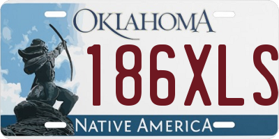 OK license plate 186XLS