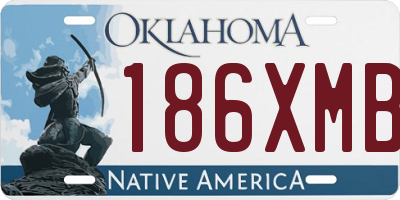 OK license plate 186XMB