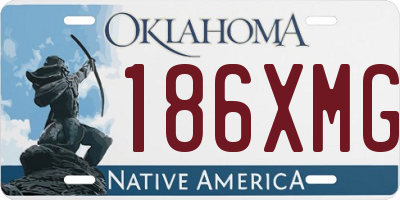 OK license plate 186XMG