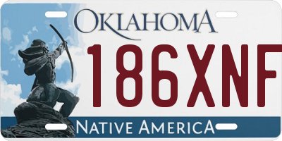 OK license plate 186XNF