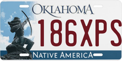 OK license plate 186XPS