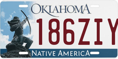 OK license plate 186ZIY