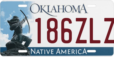 OK license plate 186ZLZ