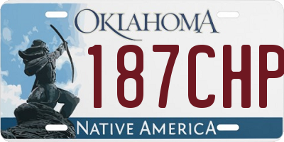 OK license plate 187CHP