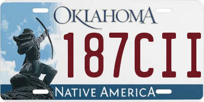OK license plate 187CII