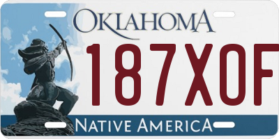 OK license plate 187XOF