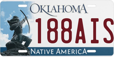 OK license plate 188AIS