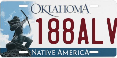 OK license plate 188ALV