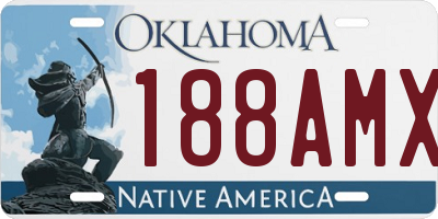 OK license plate 188AMX