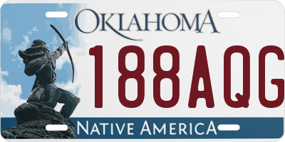 OK license plate 188AQG