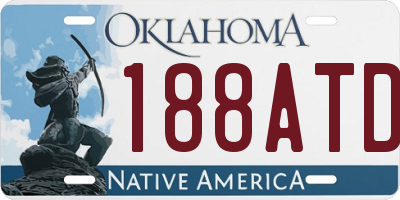 OK license plate 188ATD
