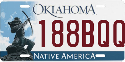 OK license plate 188BQQ