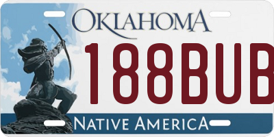 OK license plate 188BUB