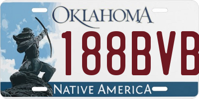 OK license plate 188BVB