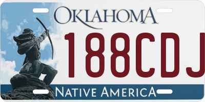 OK license plate 188CDJ