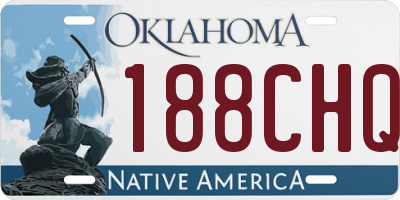 OK license plate 188CHQ