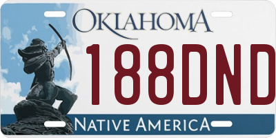 OK license plate 188DND