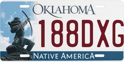 OK license plate 188DXG