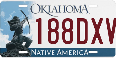 OK license plate 188DXV