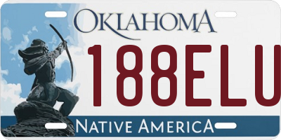 OK license plate 188ELU