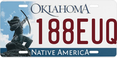 OK license plate 188EUQ