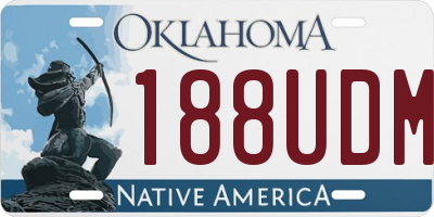 OK license plate 188UDM