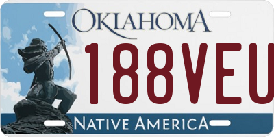 OK license plate 188VEU