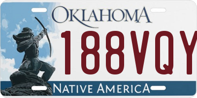 OK license plate 188VQY