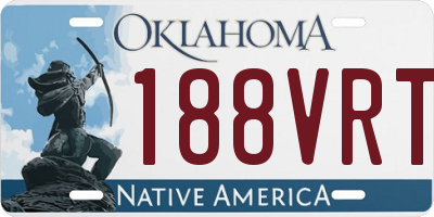 OK license plate 188VRT