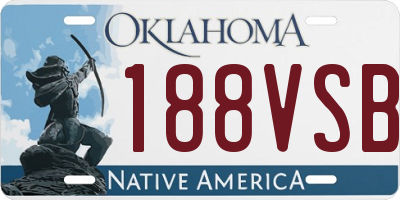 OK license plate 188VSB