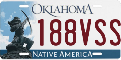 OK license plate 188VSS